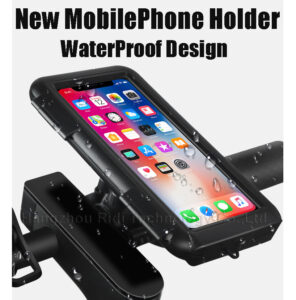 Cell phone holder for scooter and bike