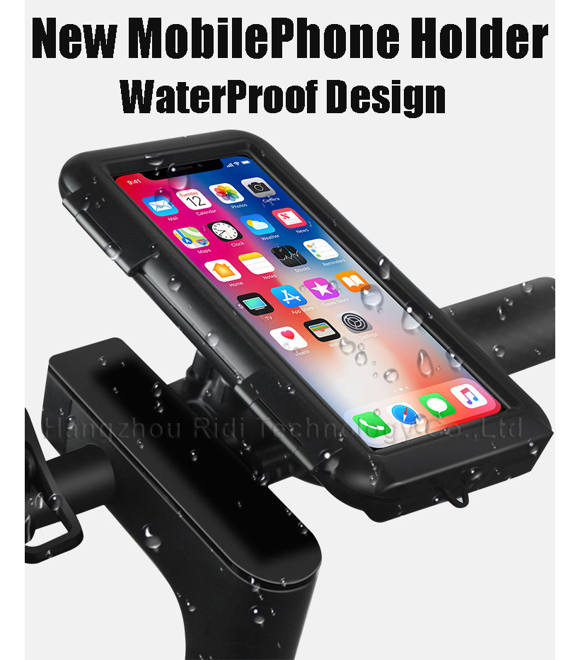 Cell phone holder for scooter and bike
