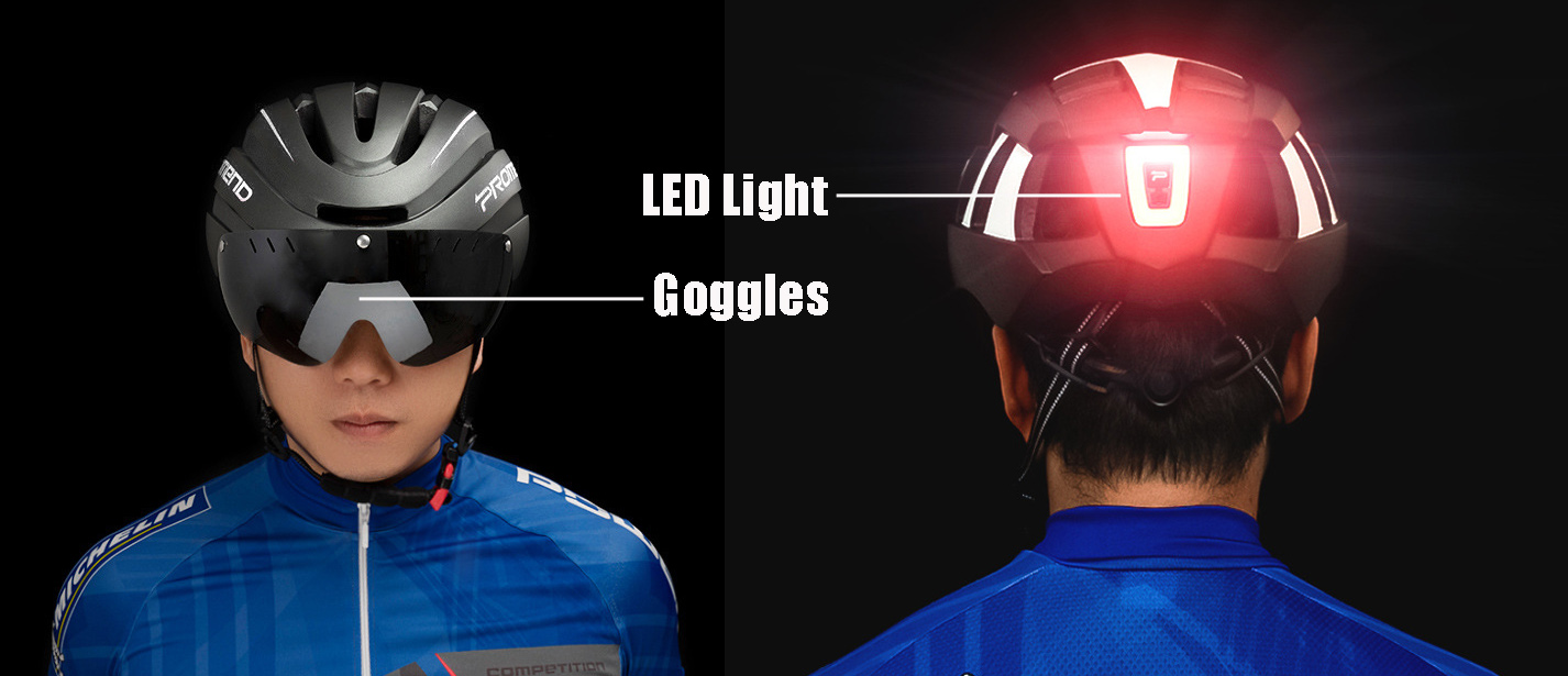 electric scooter Helmet with Goggle and LED light