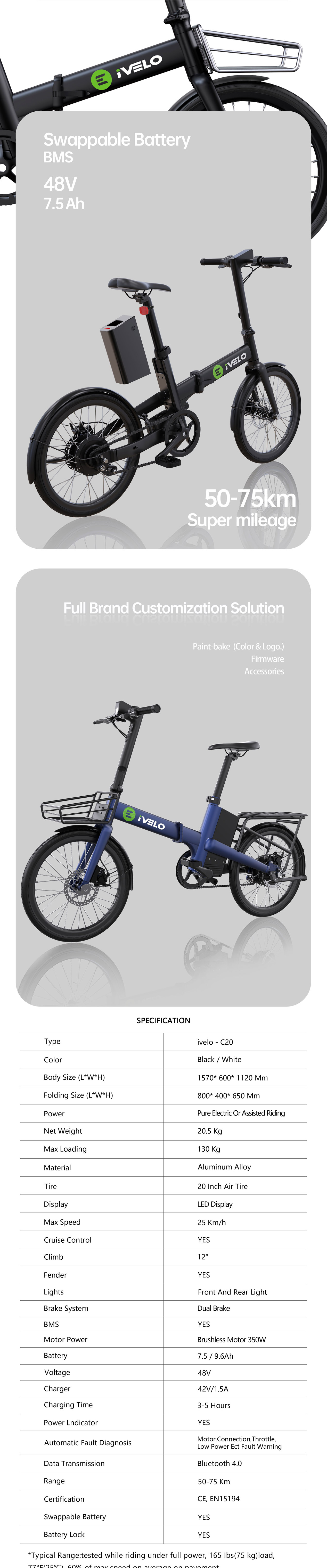fitrider C20 electric bicycle